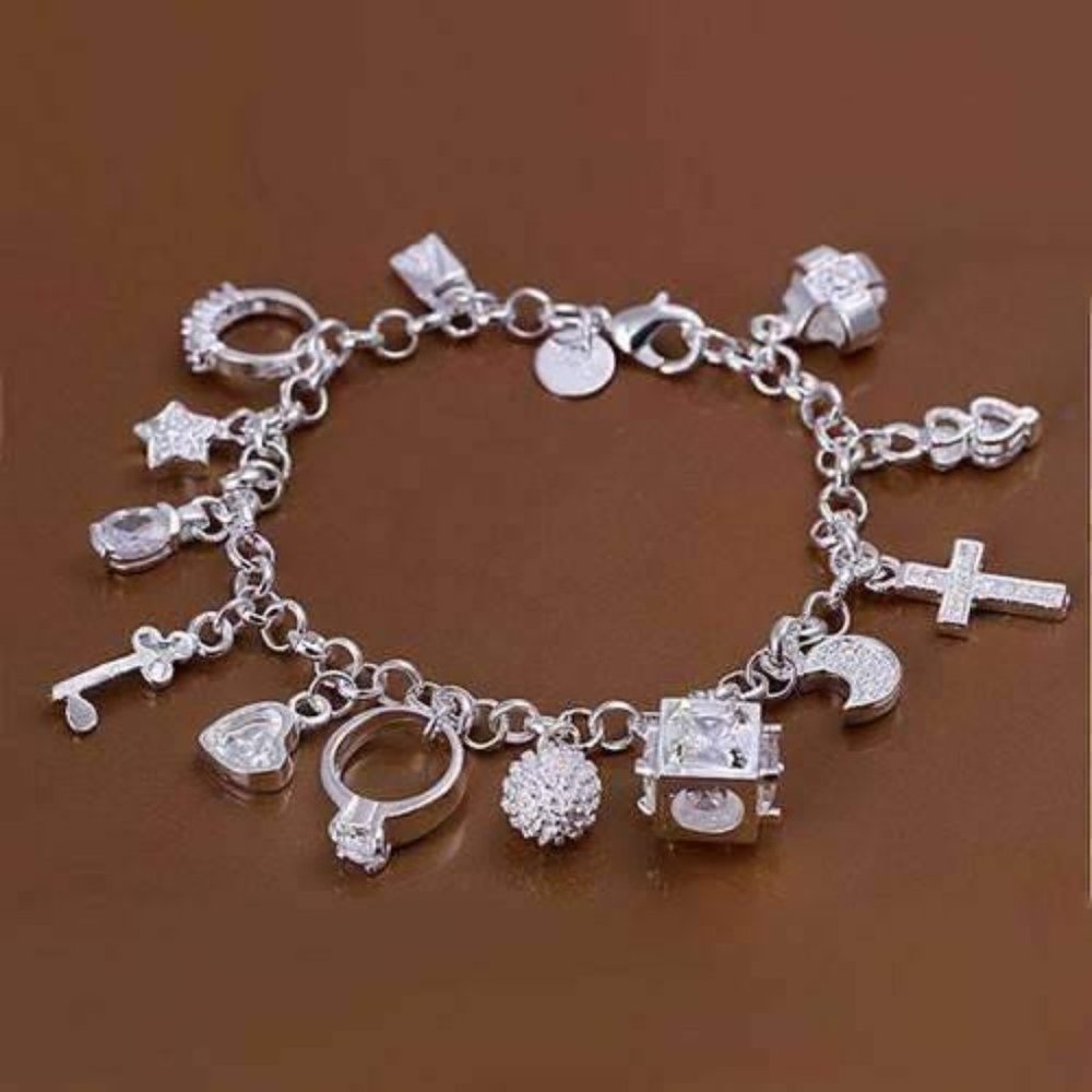 Silver Charm Bracelet  "My Charmed Life"